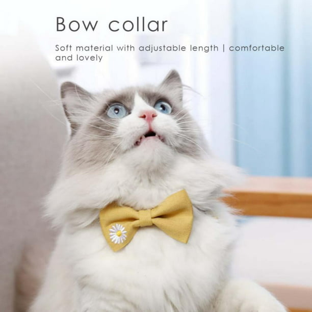 Lovely Dog Cat Pet Cute Bow Tie With Bell Adjustable Puppy Kitten Necktie Collar